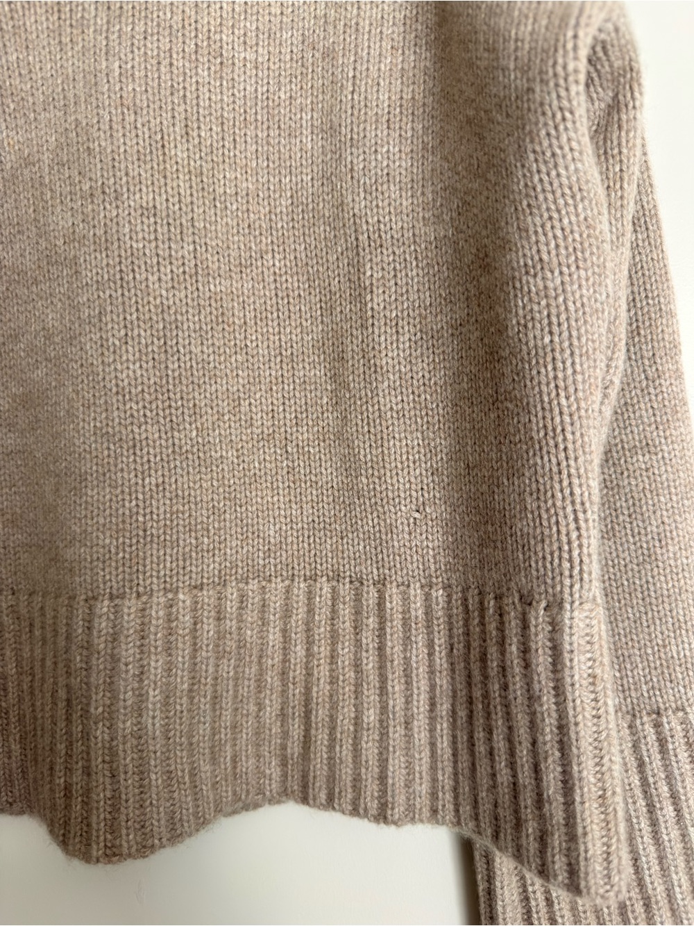 Jenni Kayne Cashmere Phoebe Polo Sweater - Undyed Stone - Picture 3 of 6